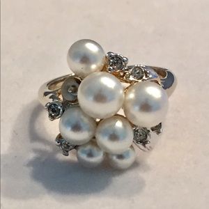 BOGO. 14KT Gold Electroplated Pearl Ring